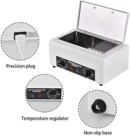 Giff 300W Heat Sterilizer NV-210 with Timer - Disinfection Box for Manicure, Pedicure, SPA Salon - Ideal for Nail, Hair & Metal Tools Avelisse