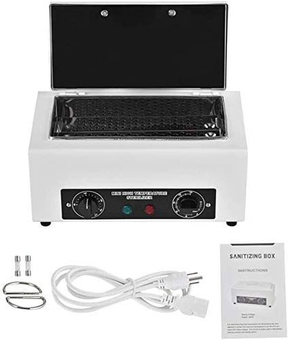 Giff 300W Heat Sterilizer NV-210 with Timer - Disinfection Box for Manicure, Pedicure, SPA Salon - Ideal for Nail, Hair & Metal Tools Avelisse