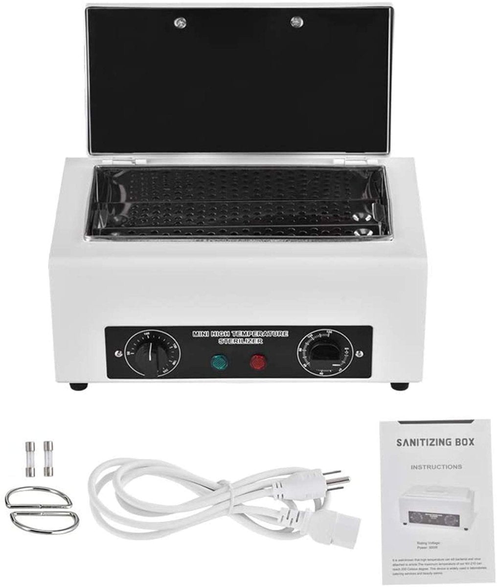 Giff 300W Heat Sterilizer NV-210 with Timer - Disinfection Box for Manicure, Pedicure, SPA Salon - Ideal for Nail, Hair & Metal Tools Avelisse