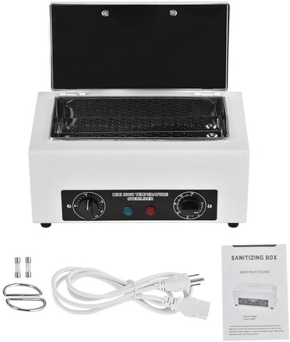 Giff 300W Heat Sterilizer NV-210 with Timer - Disinfection Box for Manicure, Pedicure, SPA Salon - Ideal for Nail, Hair & Metal Tools Avelisse