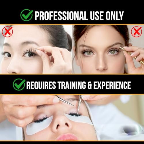 Forabeli Pro Care Eyelash Extension Glue - Professional Lash Adhesive, Fast Drying 1-2 Seconds, Up to 8 Weeks Retention, Black 5ml Avelisse