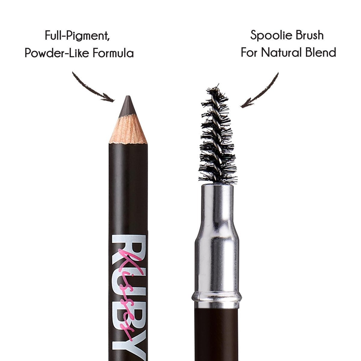 Ruby Kisses GoBrow Eyebrow Pencil - Sharpenable, Longwear, Natural-Looking Brows - 3 Pack (Black Brown) - görsel 7