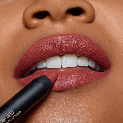 Nudestix Magnetic Matte Lip Color in Freckle – 3-in-1 Long-Wear Lipstick, Lip Liner & Lip Stain Pencil – Clean, Cruelty-Free, Transfer-Proof Matte Lip Makeup