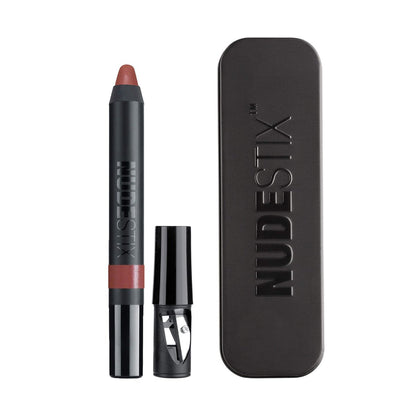Nudestix Magnetic Matte Lip Color in Freckle – 3-in-1 Long-Wear Lipstick, Lip Liner & Lip Stain Pencil – Clean, Cruelty-Free, Transfer-Proof Matte Lip Makeup