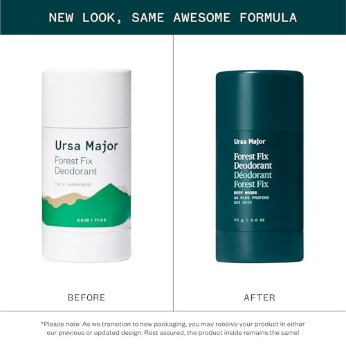 Ursa Major Natural Deodorant - Forest Fix | Aluminum-Free, Non-Staining & Cruelty-Free | 2.6 oz Avelisse