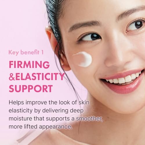 Hanskin Real Complexion Hyaluronic Moisture Cream - Hydrating Face Moisturizer with Hyaluronic Acid, Niacinamide & Vitamin E for Sensitive & Dry Skin, Korean Skincare, 1.69 fl.oz. Avelisse