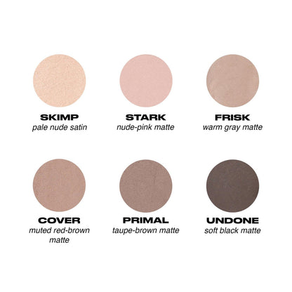 URBAN DECAY Naked 2 Basics Mini Eyeshadow Palette - 6 Matte Neutral Cool-Tone Shades, Ultra-Blendable, Travel-Friendly Avelisse