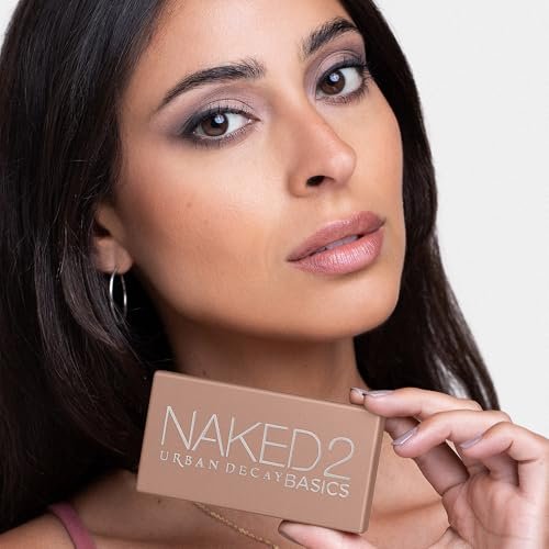URBAN DECAY Naked 2 Basics Mini Eyeshadow Palette - 6 Matte Neutral Cool-Tone Shades, Ultra-Blendable, Travel-Friendly Avelisse