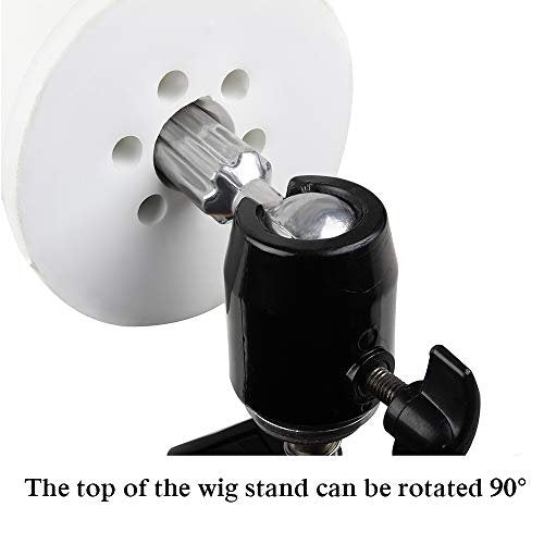 ZQIAN BEAUTY Adjustable C-Clamp Wig Stand – Metal Mannequin Head Holder for Styling & Display Avelisse