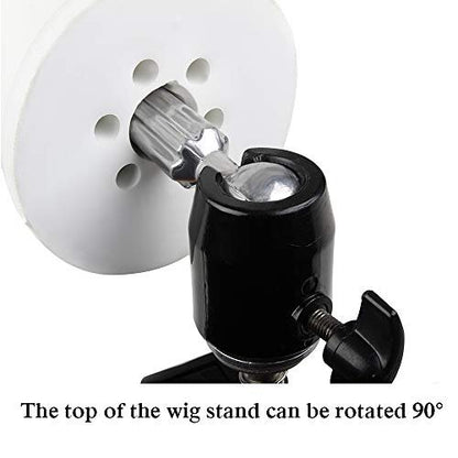 ZQIAN BEAUTY Adjustable C-Clamp Wig Stand – Metal Mannequin Head Holder for Styling & Display Avelisse