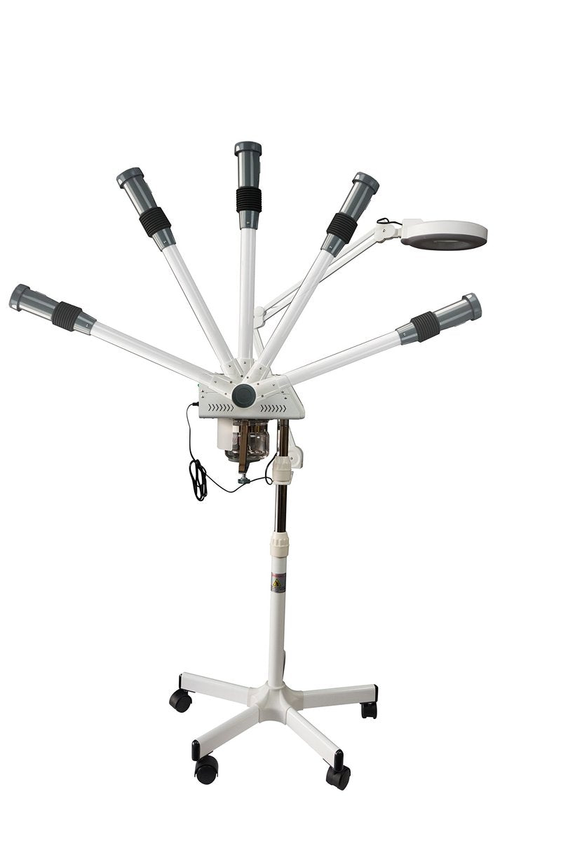 Spa Luxe Professional Facial Steamer with LED Magnifying Lamp - 2 in 1 Digital Controls, Aromatherapy, Esthetician Supplies for Beauty Salon, Spa, and Home Use - görsel 5