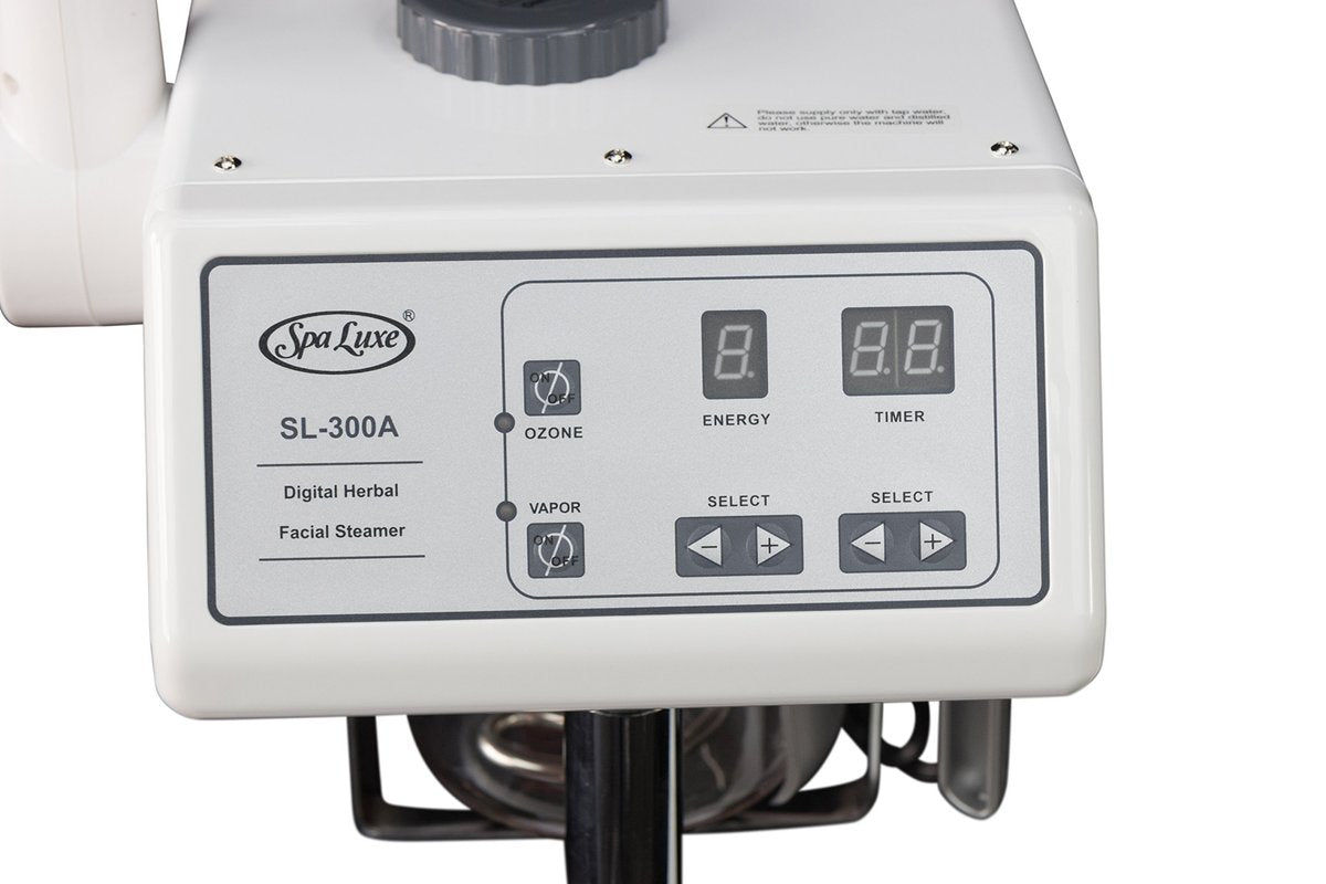 Spa Luxe Professional Facial Steamer with LED Magnifying Lamp - 2 in 1 Digital Controls, Aromatherapy, Esthetician Supplies for Beauty Salon, Spa, and Home Use - görsel 3