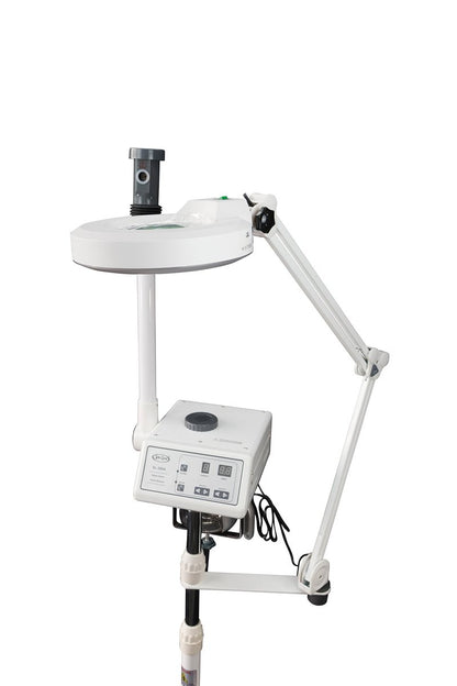 Spa Luxe Professional Facial Steamer with LED Magnifying Lamp - 2 in 1 Digital Controls, Aromatherapy, Esthetician Supplies for Beauty Salon, Spa, and Home Use