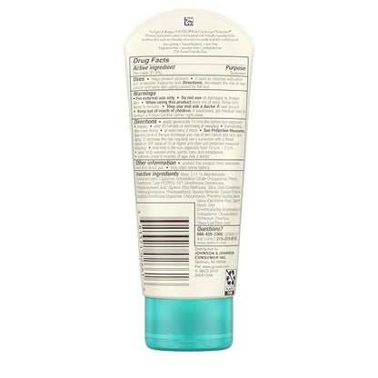Aveeno Kids Continuous Protection Zinc Oxide Mineral Sunscreen Lotion SPF 50, Tear-Free, Sweat- & Water-Resistant, 3 fl. oz Avelisse