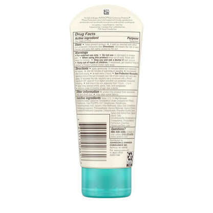 Aveeno Kids Continuous Protection Zinc Oxide Mineral Sunscreen Lotion SPF 50, Tear-Free, Sweat- & Water-Resistant, 3 fl. oz Avelisse