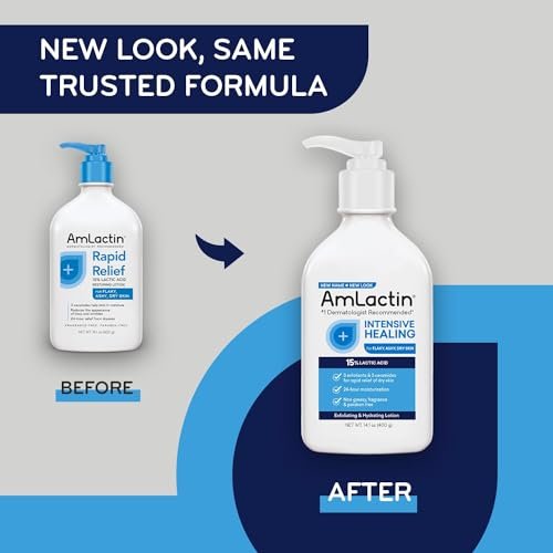 AmLactin Rapid Relief Restoring Lotion + Ceramides - 7.9 oz, Pack of 2 Avelisse