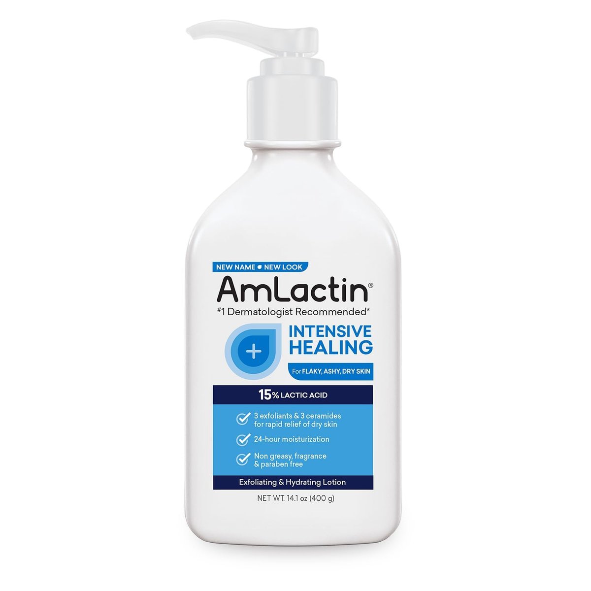 AmLactin Rapid Relief Restoring Lotion + Ceramides - 7.9 oz, Pack of 2 Avelisse