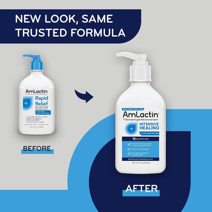 AmLactin Rapid Relief Restoring Lotion + Ceramides - 7.9 oz, Pack of 2 Avelisse