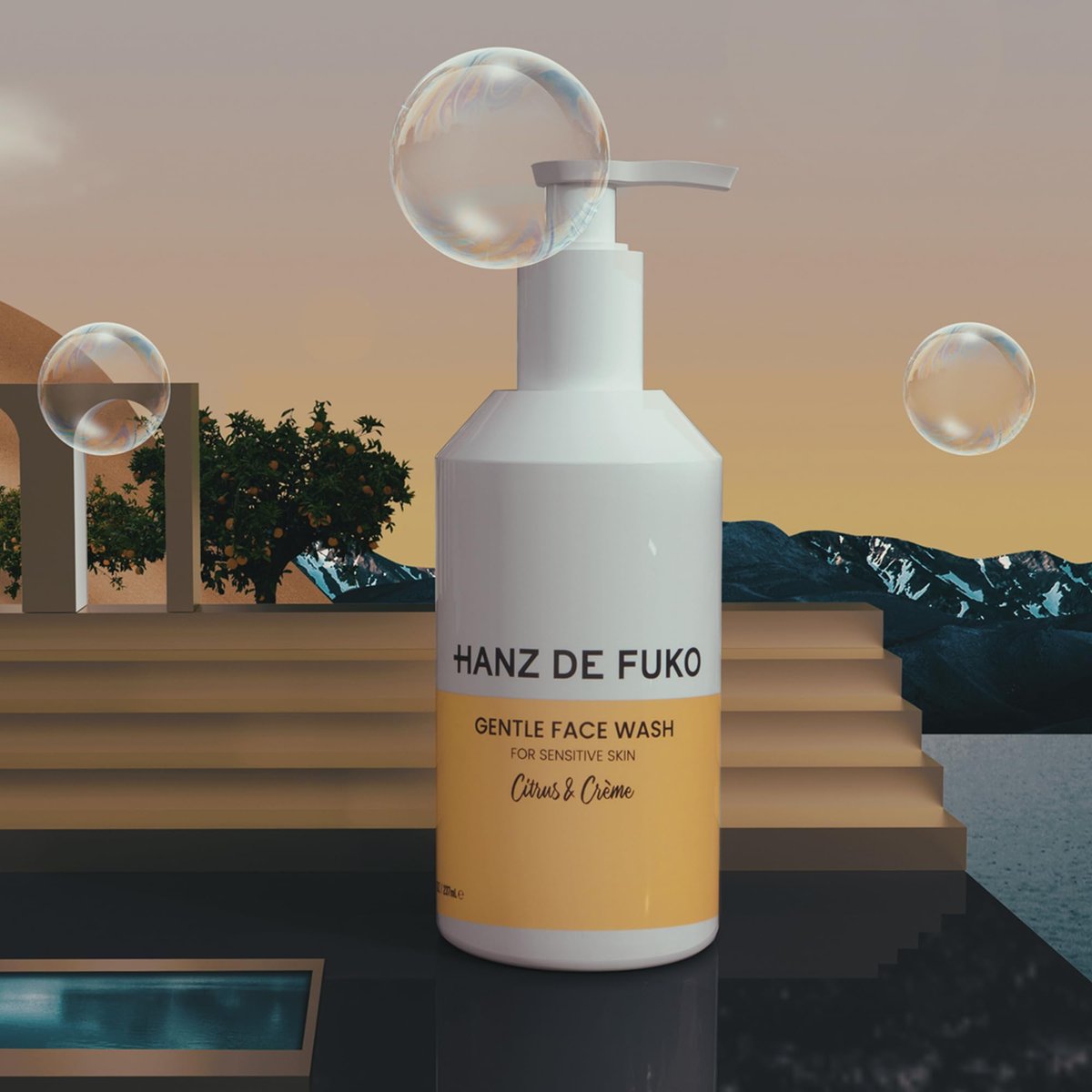 Hanz de Fuko Gentle Face Wash – Citrus & Crème Premium Facial Cleanser for Sensitive Skin, Hypoallergenic with Aloe Vera, Clove, Acai – Sulfate and Paraben Free – 8 oz - görsel 9
