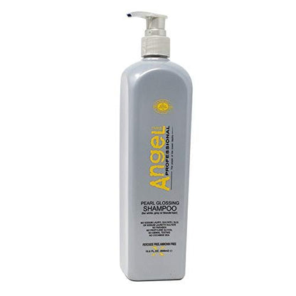 Angel Paris Professional Pearl Glossing Shampoo for White, Grey, or Blonde Hair – 16.6 oz