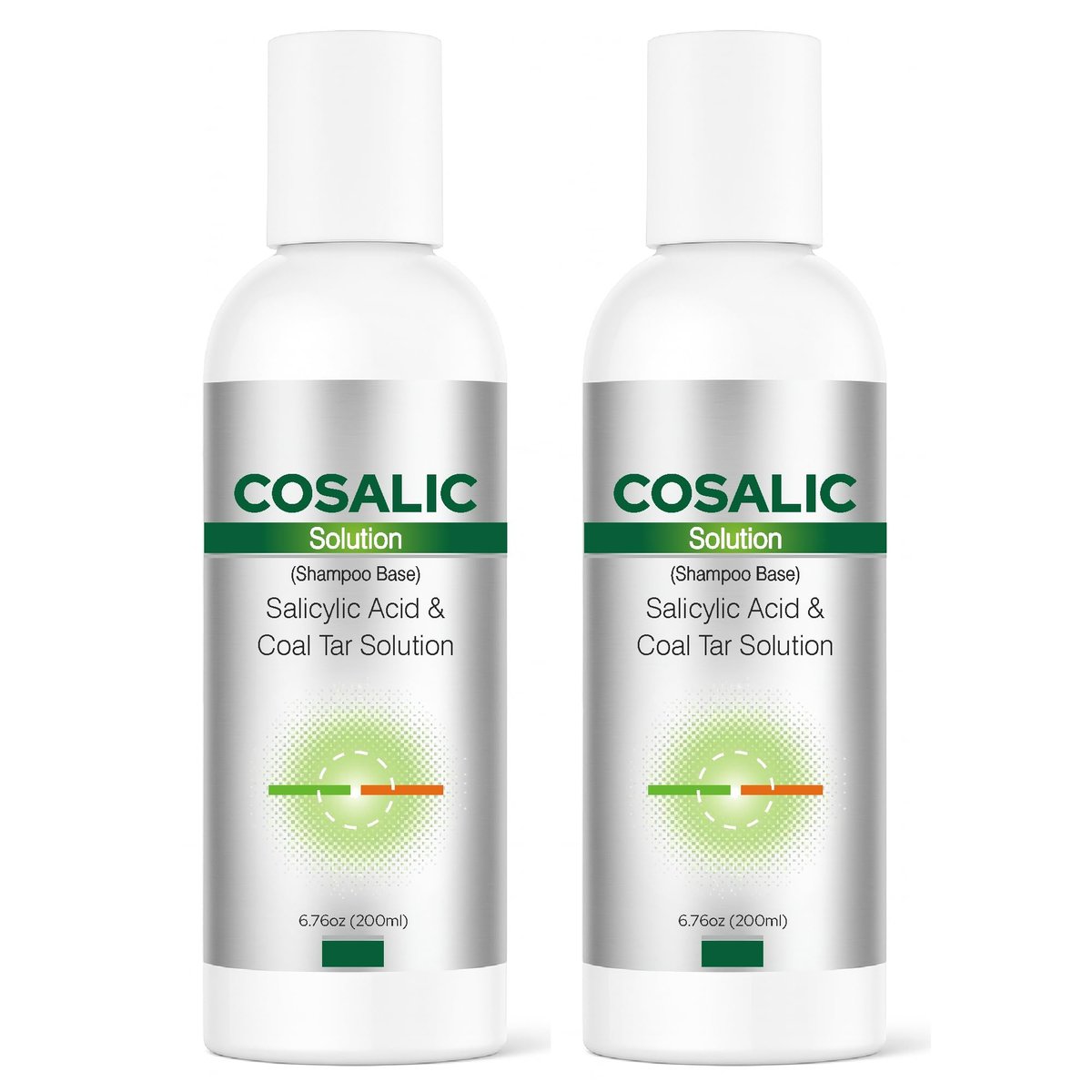 SALVE Cosalic Shampoo Solution with Salicylic Acid & Coal Tar for Dandruff-Prone and Psoriasis-Prone Scalp, 200 ml (6.76 fl oz) Pack of 2 - görsel 1