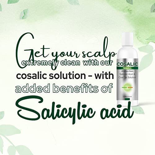 SALVE Cosalic Shampoo Solution with Salicylic Acid & Coal Tar for Dandruff-Prone and Psoriasis-Prone Scalp, 200 ml (6.76 fl oz) Pack of 2 - görsel 6