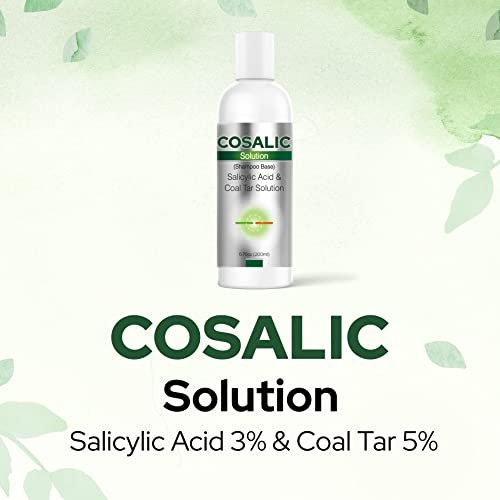 SALVE Cosalic Shampoo Solution with Salicylic Acid & Coal Tar for Dandruff-Prone and Psoriasis-Prone Scalp, 200 ml (6.76 fl oz) Pack of 2 - görsel 4