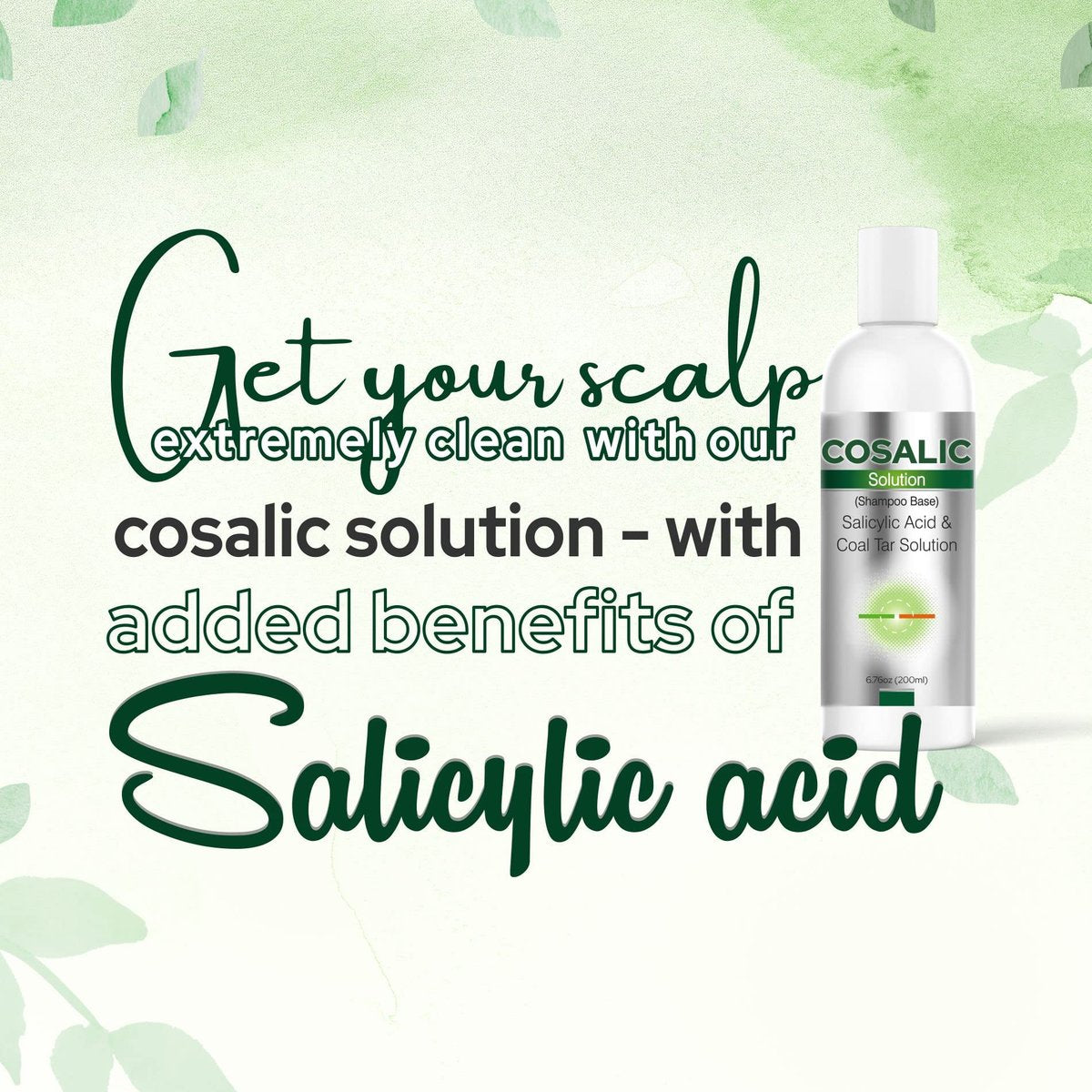 SALVE Cosalic Shampoo Solution with Salicylic Acid & Coal Tar for Dandruff-Prone and Psoriasis-Prone Scalp, 200 ml (6.76 fl oz) Pack of 2 - görsel 5