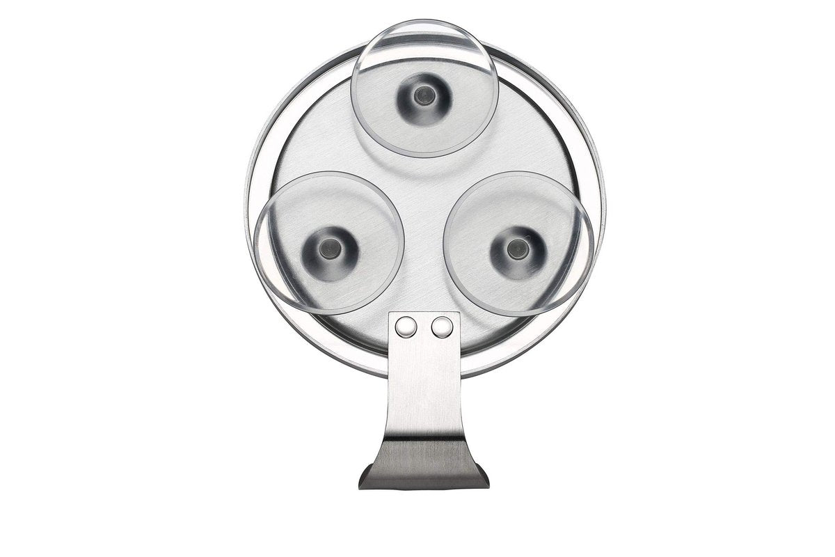Ettori Fogless Shower Mirror with Razor Holder - Aluminum, Anti-Fog, Suction Mount Avelisse