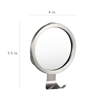 Ettori Fogless Shower Mirror with Razor Holder - Aluminum, Anti-Fog, Suction Mount Avelisse