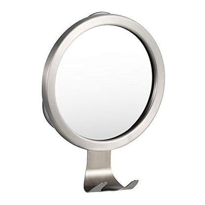 Ettori Fogless Shower Mirror with Razor Holder - Aluminum, Anti-Fog, Suction Mount Avelisse