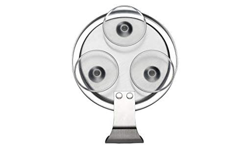 Ettori Fogless Shower Mirror with Razor Holder - Aluminum, Anti-Fog, Suction Mount Avelisse