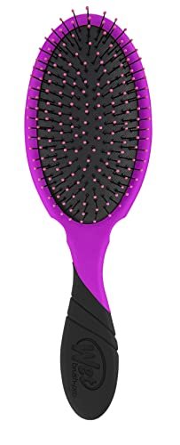 Wet Brush Pro Detangler Brush – Purple, Gentle Detangling for All Hair Types Avelisse
