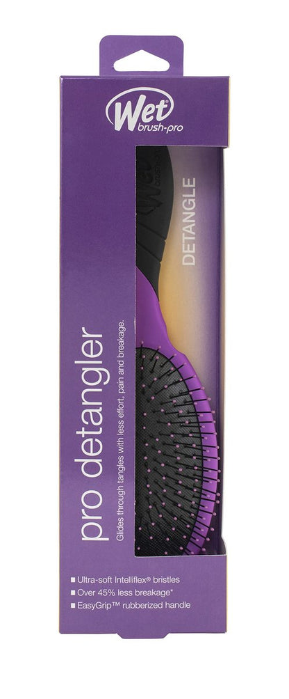 Wet Brush Pro Detangler Brush – Purple, Gentle Detangling for All Hair Types Avelisse