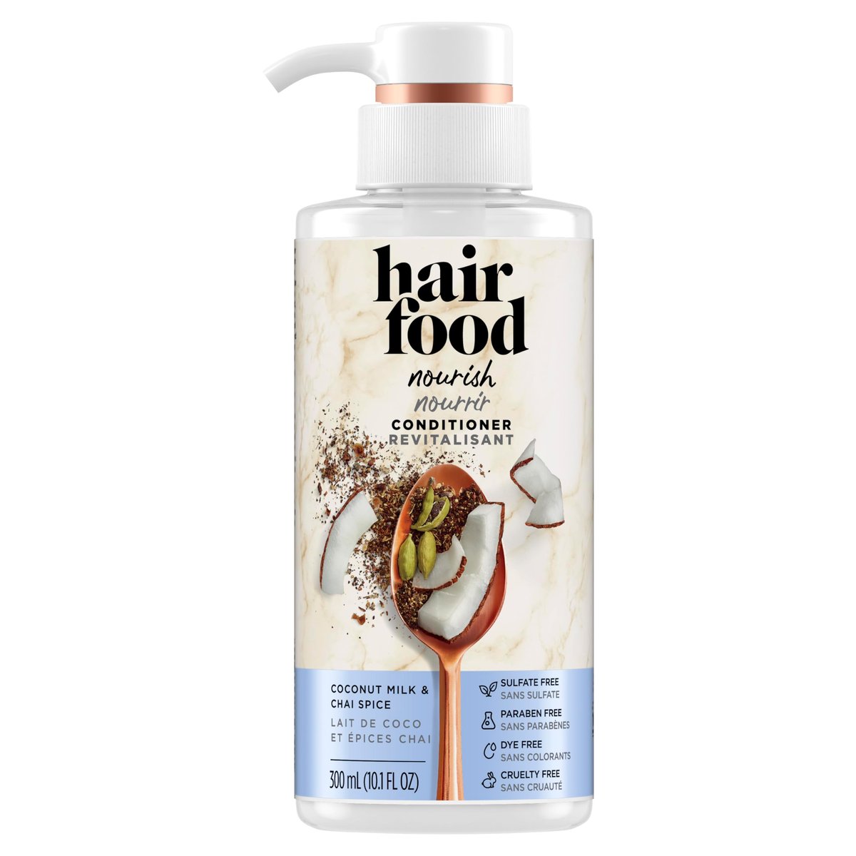 Hair Food Conditioner Coconut Milk & Chai Spice - Nourishing Moisture 10.1 oz Avelisse