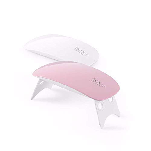 eKartZ Mini Nail Dryer Lamp – 6W LED UV Portable Curing Lamp for Gel Polish with 45s/60s Timer, USB Powered (Pink) - görsel 5