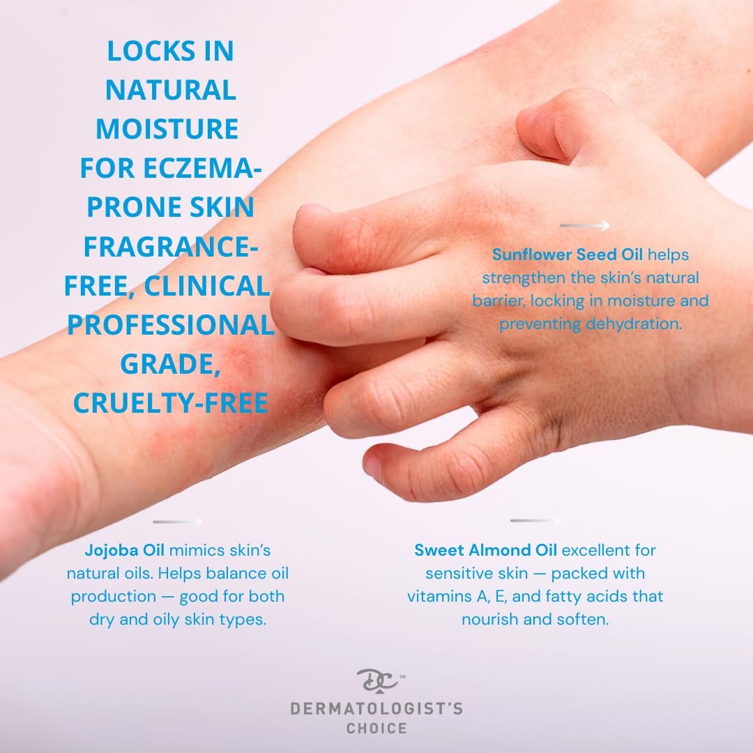 Dermatologist's Choice Pre-Bath Oil - Fragrance-Free Precleansing Treatment for Very Dry, Sensitive, and Eczema-Prone Skin, 6.7 Fl Oz - görsel 5