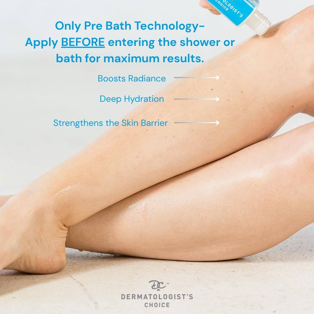 Dermatologist's Choice Pre-Bath Oil - Fragrance-Free Precleansing Treatment for Very Dry, Sensitive, and Eczema-Prone Skin, 6.7 Fl Oz - görsel 9