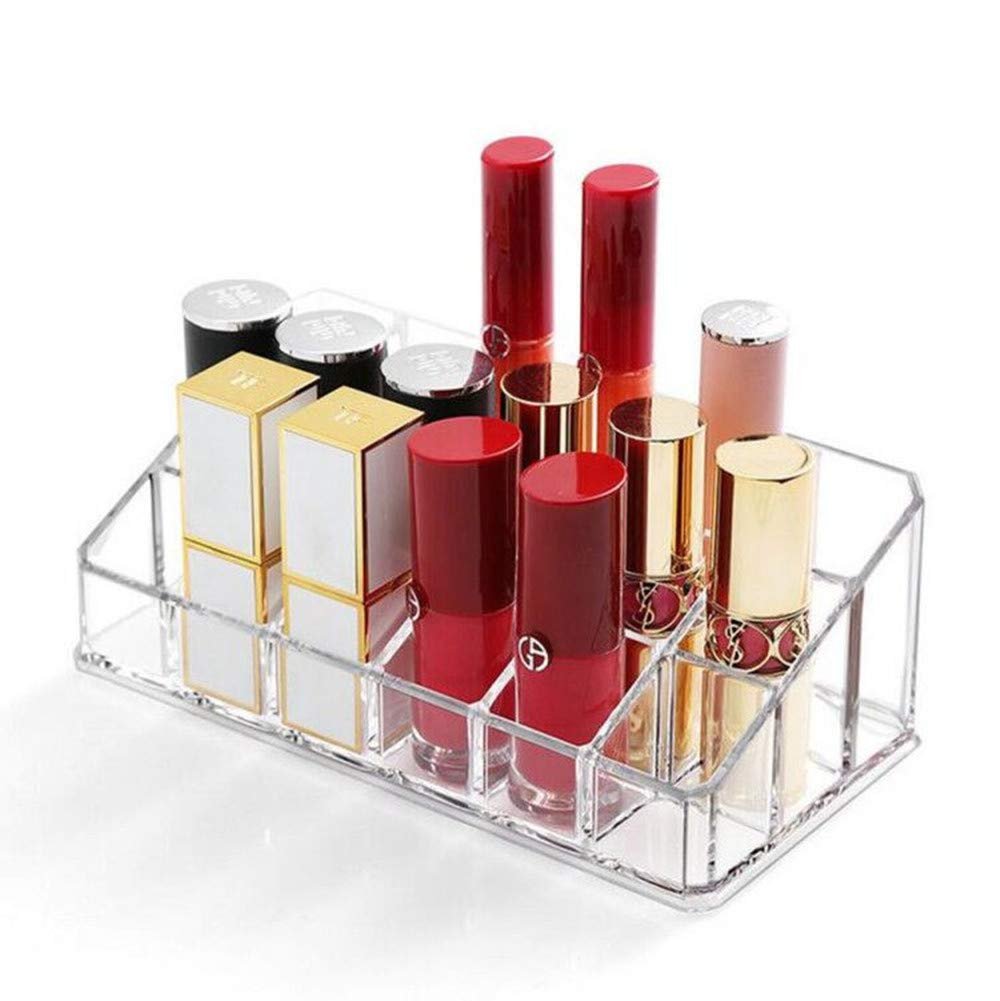 Weiai Clear Acrylic Lipstick Holder - 18 Slots Cosmetic Organizer for Makeup Storage and Display - görsel 1