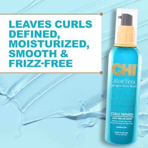 CHI Aloe Vera Oil - Strengthen, Shine & Moisturize Weak Curly Hair - Sulfate, Paraben & Cruelty-Free 3 Oz - görsel 4