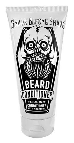 Grave Before Shave Beard Wash & Beard Conditioner Pack - 3 Ounce Duo for Soft, Manageable Beards Avelisse