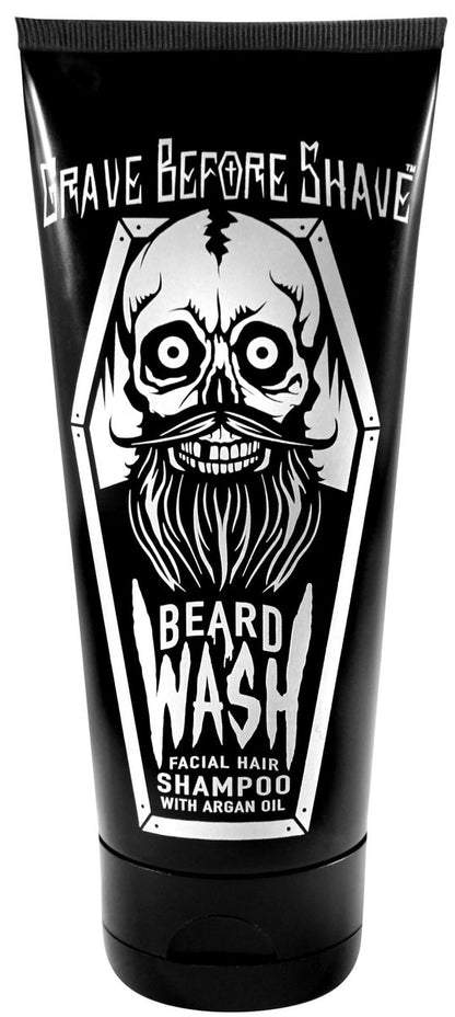 Grave Before Shave Beard Wash & Beard Conditioner Pack - 3 Ounce Duo for Soft, Manageable Beards Avelisse