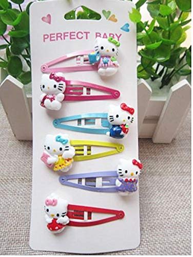 Kitty Cat Hair Accessories for Girls - Kitty Clips, Headband & Hairpins Set (6-Pack) - görsel 6