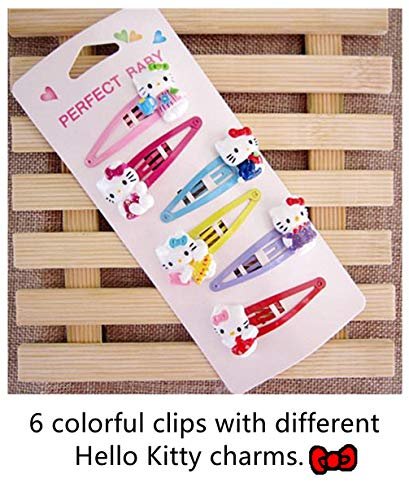 Kitty Cat Hair Accessories for Girls - Kitty Clips, Headband & Hairpins Set (6-Pack) - görsel 4