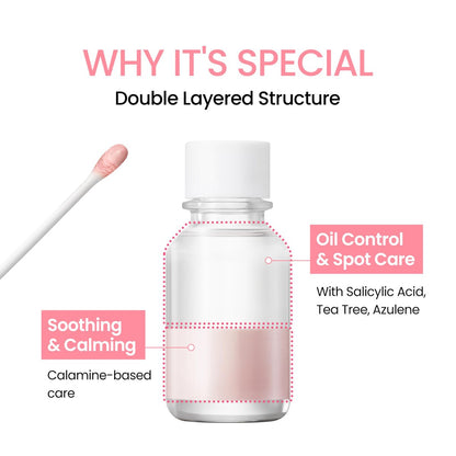NEOGEN A-Clear Soothing Pink Eraser - Spot Care & Blemish Treatment with Calamine Powder, Korean Skin Care for Face and Skin, 0.50 Fl Oz Avelisse