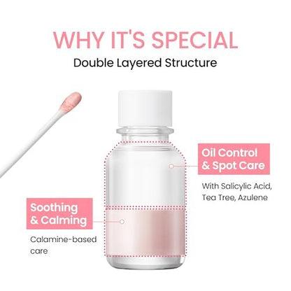 NEOGEN A-Clear Soothing Pink Eraser - Spot Care & Blemish Treatment with Calamine Powder, Korean Skin Care for Face and Skin, 0.50 Fl Oz Avelisse