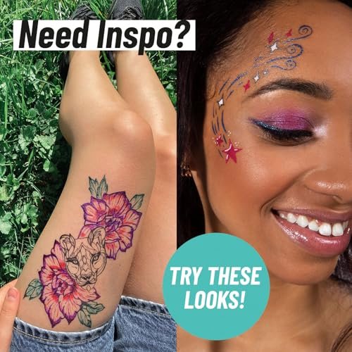 BIC BodyMark Temporary Tattoo Marker, Henna Vibes, Assorted Colors, 3-Count Avelisse