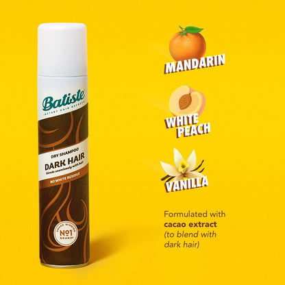 Batiste Dry Shampoo for Dark Hair - Refresh & Absorb Oil, Waterless Shampoo for Texture & Body, 6.35 oz