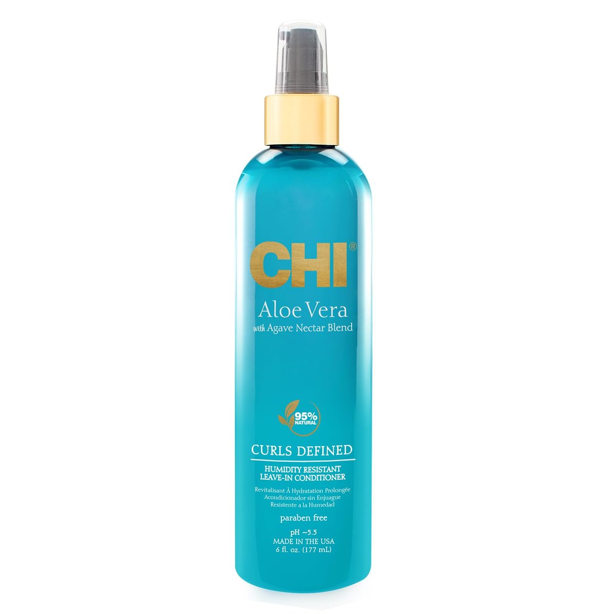 CHI Aloe Vera Humidity Resistant Leave-In Conditioner - Defined, Smooth & Frizz-Free Curls - Sulfate, Paraben & Cruelty-Free - 6 oz Avelisse