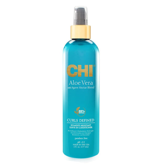 CHI Aloe Vera Humidity Resistant Leave-In Conditioner - Defined, Smooth & Frizz-Free Curls - Sulfate, Paraben & Cruelty-Free - 6 oz Avelisse